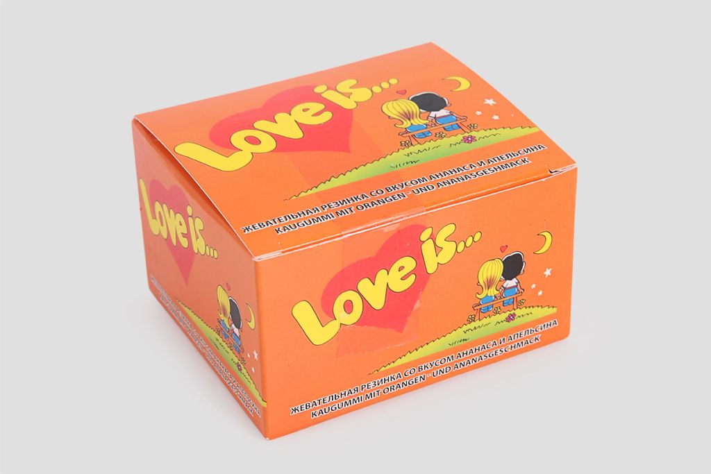 

Блок жвачек Love is «Апельсин-Ананас», mini
