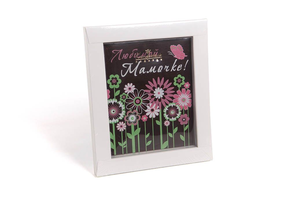 Шоколадная открытка «Любимой мамочке» (цветы) от СоюзЦветТорг