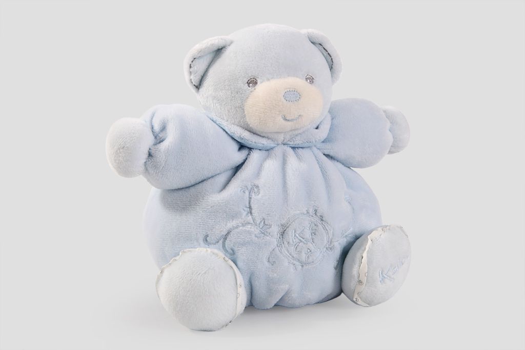 Медвежонок в голубом (18 см) от СоюзЦветТорг
