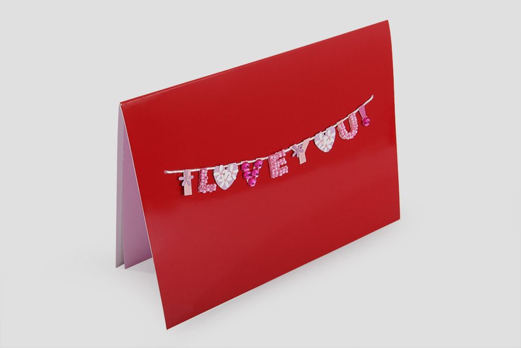 

Открытка с конвертом "I love you"