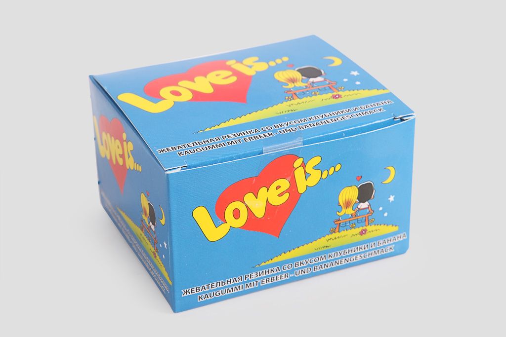 

Жевательная резинка «Love is» клубника-банан, mini