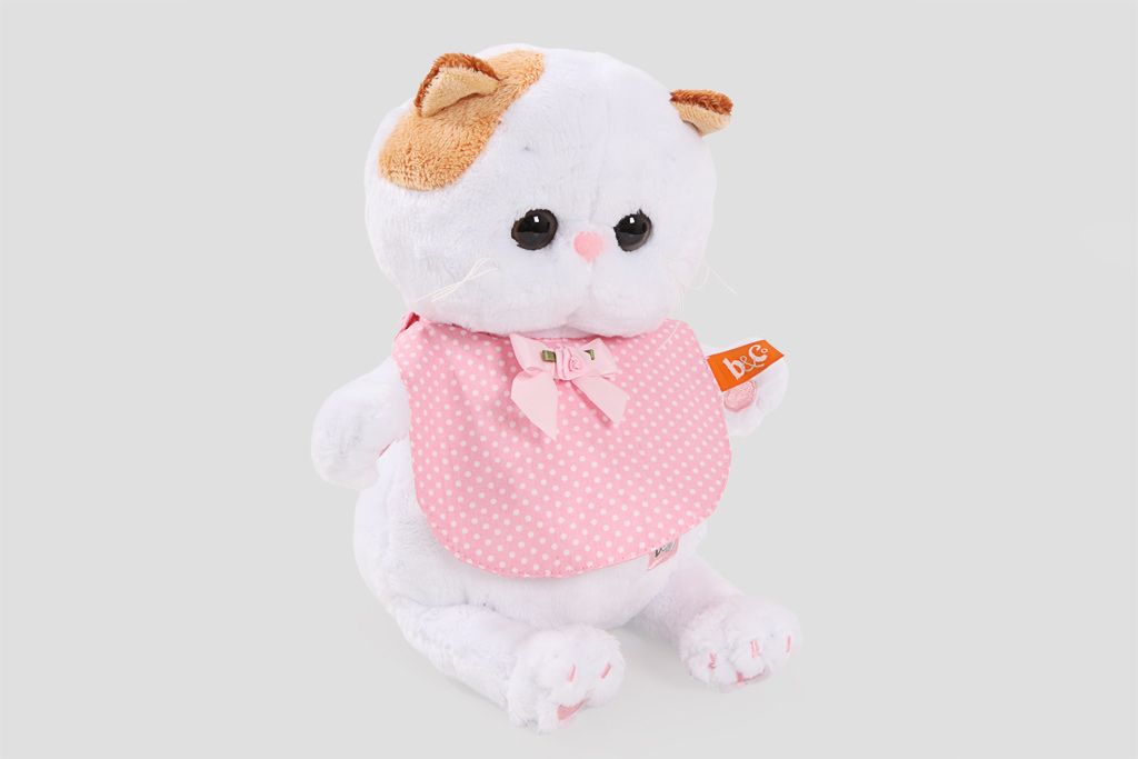

Кошка Ли-Ли Baby в розовом слюнявчике