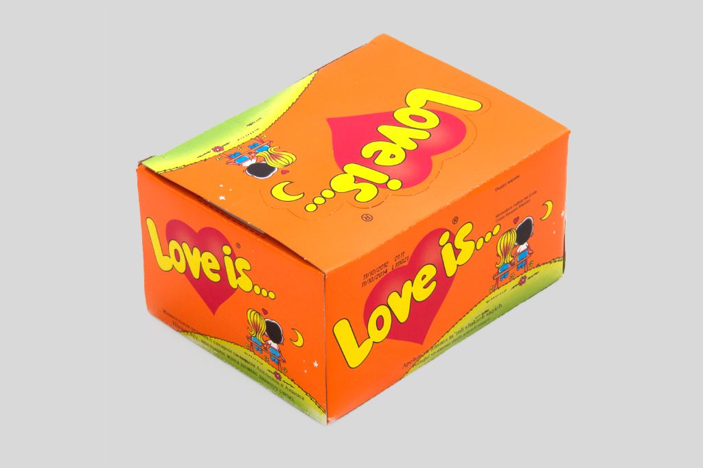 

Блок жвачек Love is «Апельсин-Ананас»