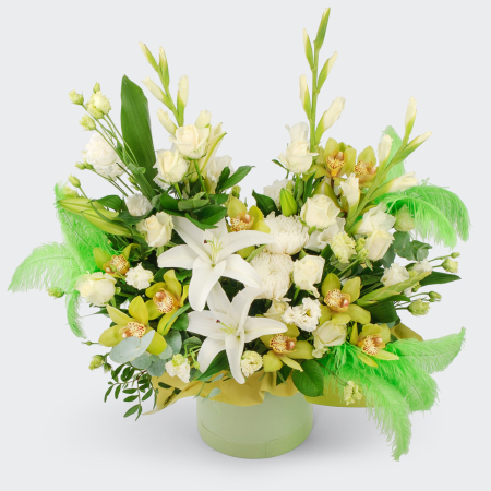 Букет в коробке Снежная вершина Букет в коробке Снежная вершина