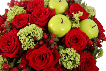 Букет Новый урожай в шляпной коробке Букет Новый урожай в шляпной коробке