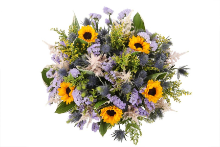 Букет с подсолнухами Полевой роман Букет с подсолнухами Полевой роман