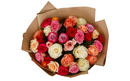 Букет из 35 роз Аморе мио Букет из 35 роз Аморе мио