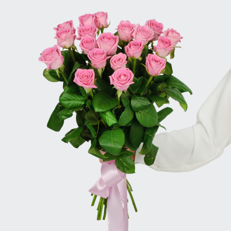 Букет 19 роз Розовая звезда Букет 19 роз Розовая звезда