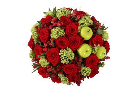 Букет Новый урожай в шляпной коробке Букет Новый урожай в шляпной коробке