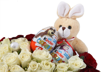 Букет Жемчужины любви (с игрушкой) Букет Жемчужины любви (с игрушкой)