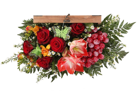 Букет Сундук желаний в кашпо Букет Сундук желаний в кашпо