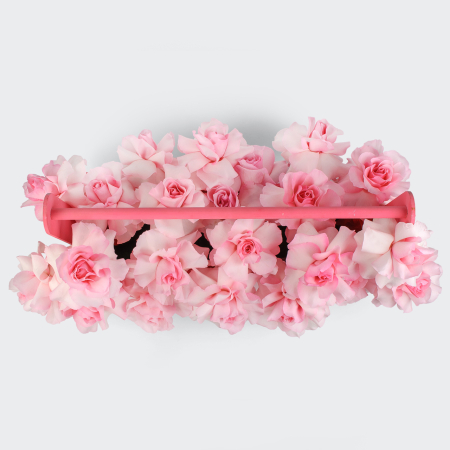 Композиция в кашпо Розовый шелк Композиция в кашпо Розовый шелк