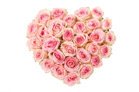 Композиция Юная любовь в коробке-сердце Композиция Юная любовь в коробке-сердце