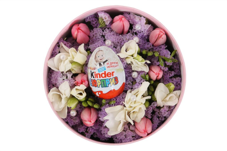 Букет Сладкое утро в шляпной коробке Букет Сладкое утро в шляпной коробке