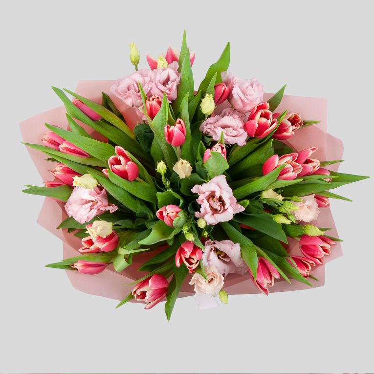 Букет Весенняя палитра (розово-алая) Букет Весенняя палитра (розово-алая)