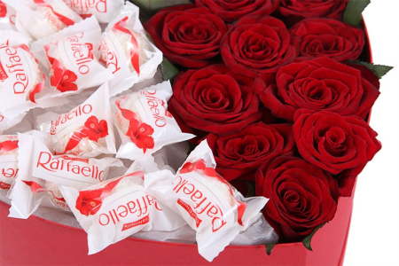 Букет Инь и ян в коробке Букет Инь и ян в коробке