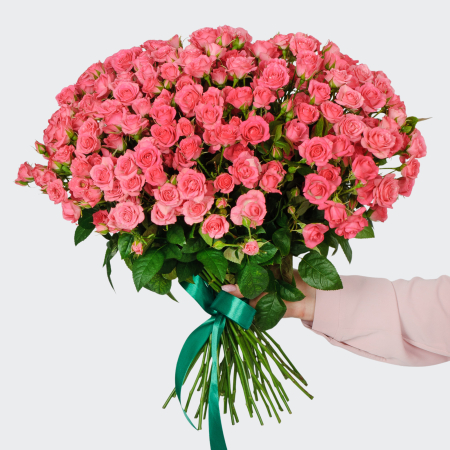 Букет 35 кустовых роз Лидия (50 см) Букет 35 кустовых роз Лидия (50 см)