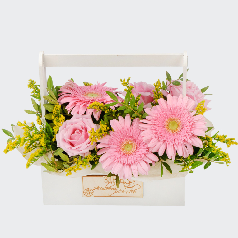 Букет в ящике Море грез Букет в ящике Море грез