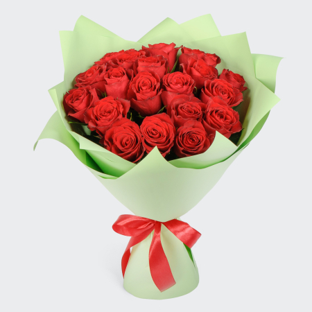 Букет из 19 розы Красный цвет страсти Букет из 19 розы Красный цвет страсти