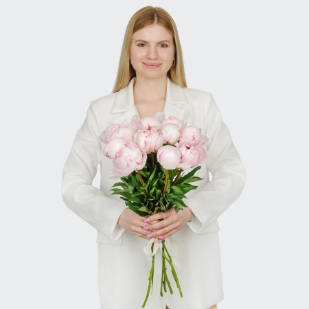 Букет из пионов 11 комплиментов Букет из пионов 11 комплиментов