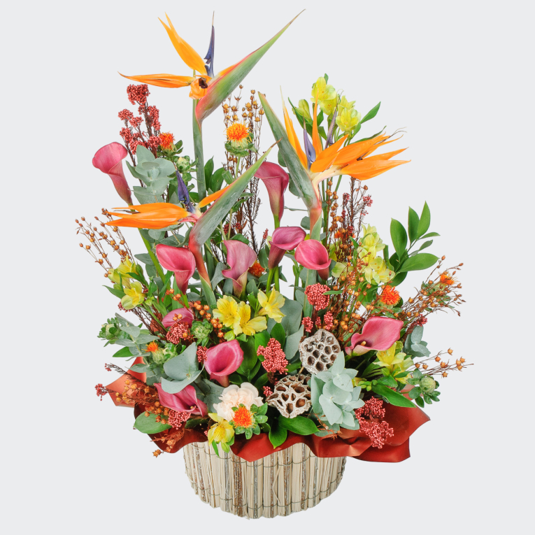 Букет в корзине На крыльях любви Букет в корзине На крыльях любви