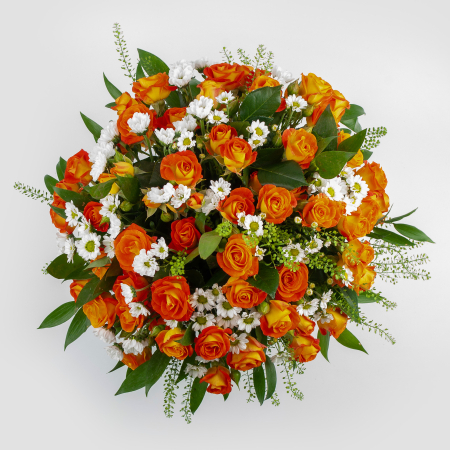 Букет в шляпной коробке Рыжая фея Букет в шляпной коробке Рыжая фея