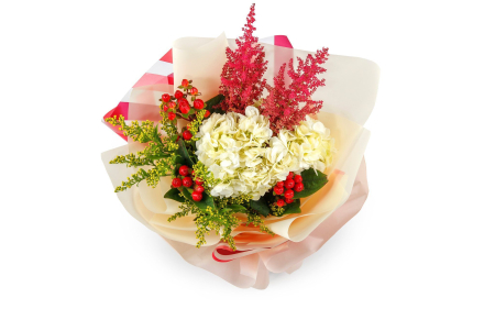 Букет с гортензией Счастье по рецепту Букет с гортензией Счастье по рецепту