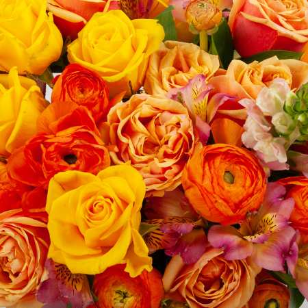 Букет в коробке Полет к солнцу Букет в коробке Полет к солнцу