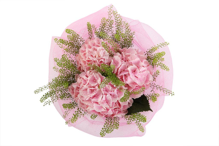 Букет с гортензиями Первая любовь Букет с гортензиями Первая любовь