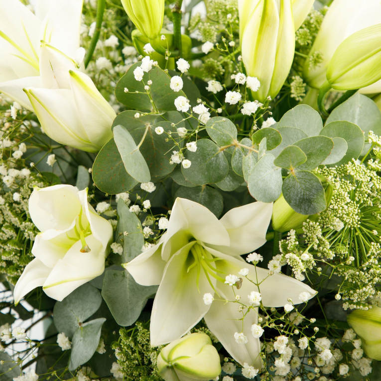 Букет с лилиями в коробке Беатриче Букет с лилиями в коробке Беатриче