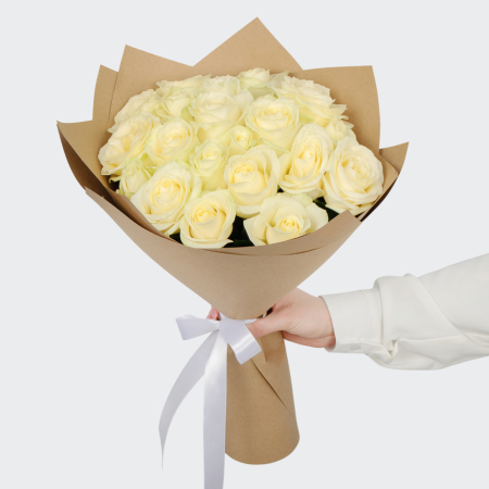 Букет 19 роз Аваланш (40 см) Букет 19 роз Аваланш (40 см)