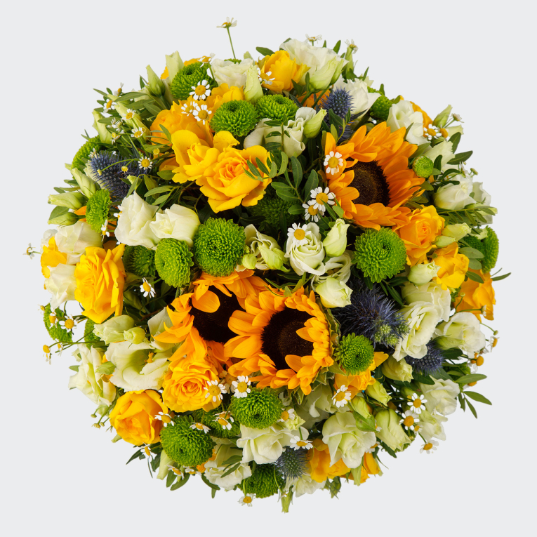 Букет в коробке Солнечная корона Букет в коробке Солнечная корона
