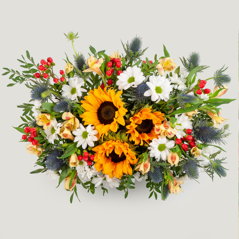 Букет в кашпо Волшебный фонарь Букет в кашпо Волшебный фонарь