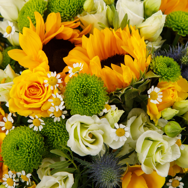 Букет в коробке Солнечная корона Букет в коробке Солнечная корона