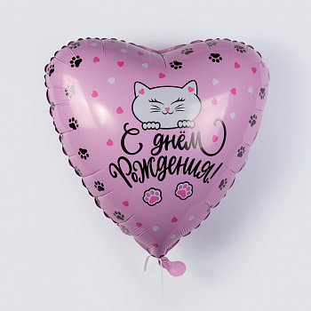 Воздушный шар «С днем рождения!» (кот) Воздушный шар «С днем рождения!» (кот)