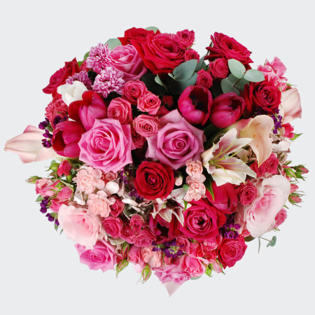 Букет в шляпной коробке В объятиях мечты Букет в шляпной коробке В объятиях мечты