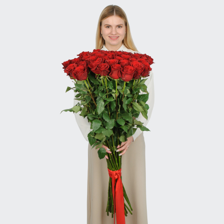 Букет 35 роз Высокие чувства Букет 35 роз Высокие чувства