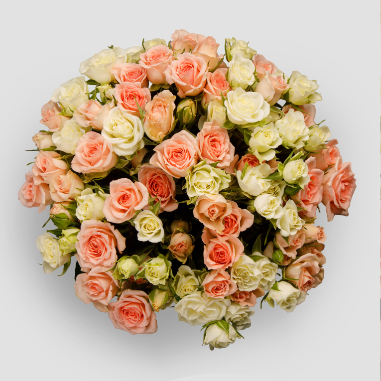 Букет в коробке Легкий румянец Букет в коробке Легкий румянец