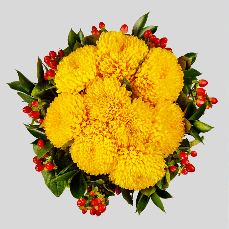 Букет с хризантемами Солнечная система Букет с хризантемами Солнечная система