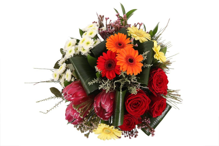 Букет Цветочное ассорти в шляпной коробке Букет Цветочное ассорти в шляпной коробке